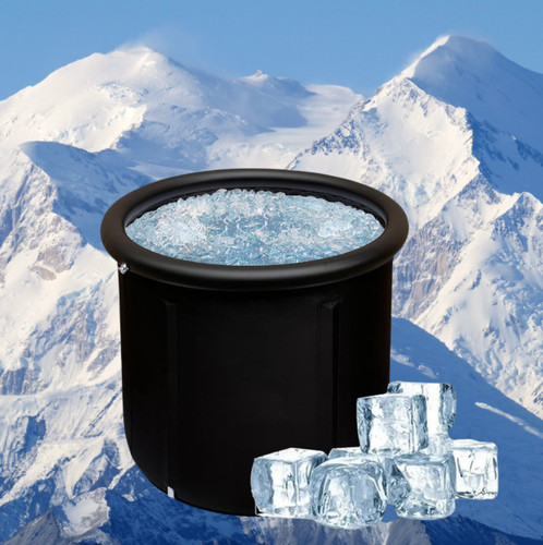 Ice bath tub - ice,