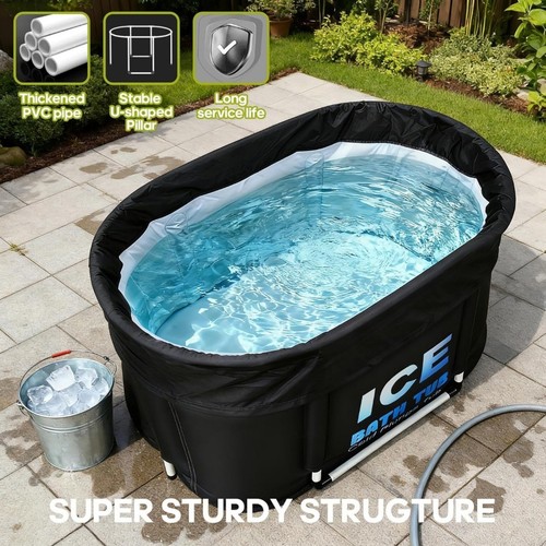 Oval ice bath tub with - oval,